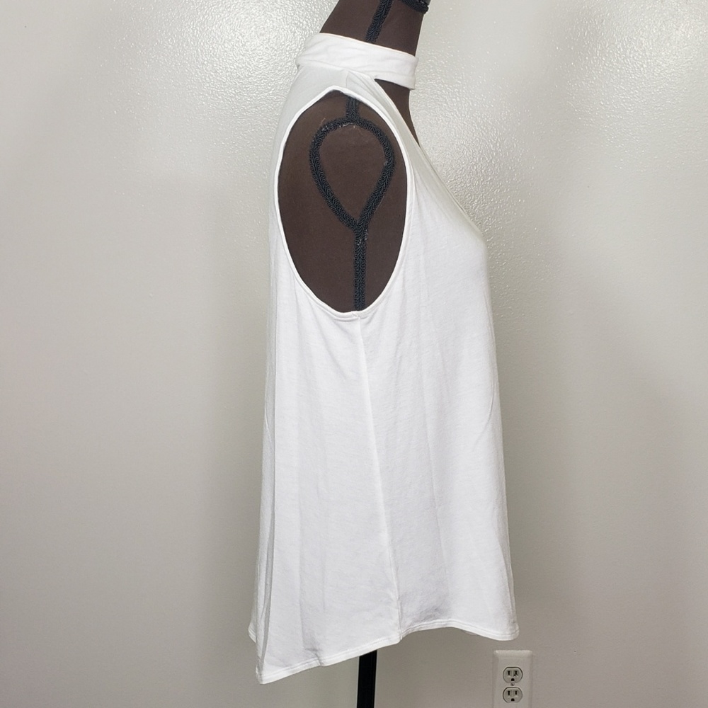 NWOT Express White Choker Style Tank - Picture 3 of 5